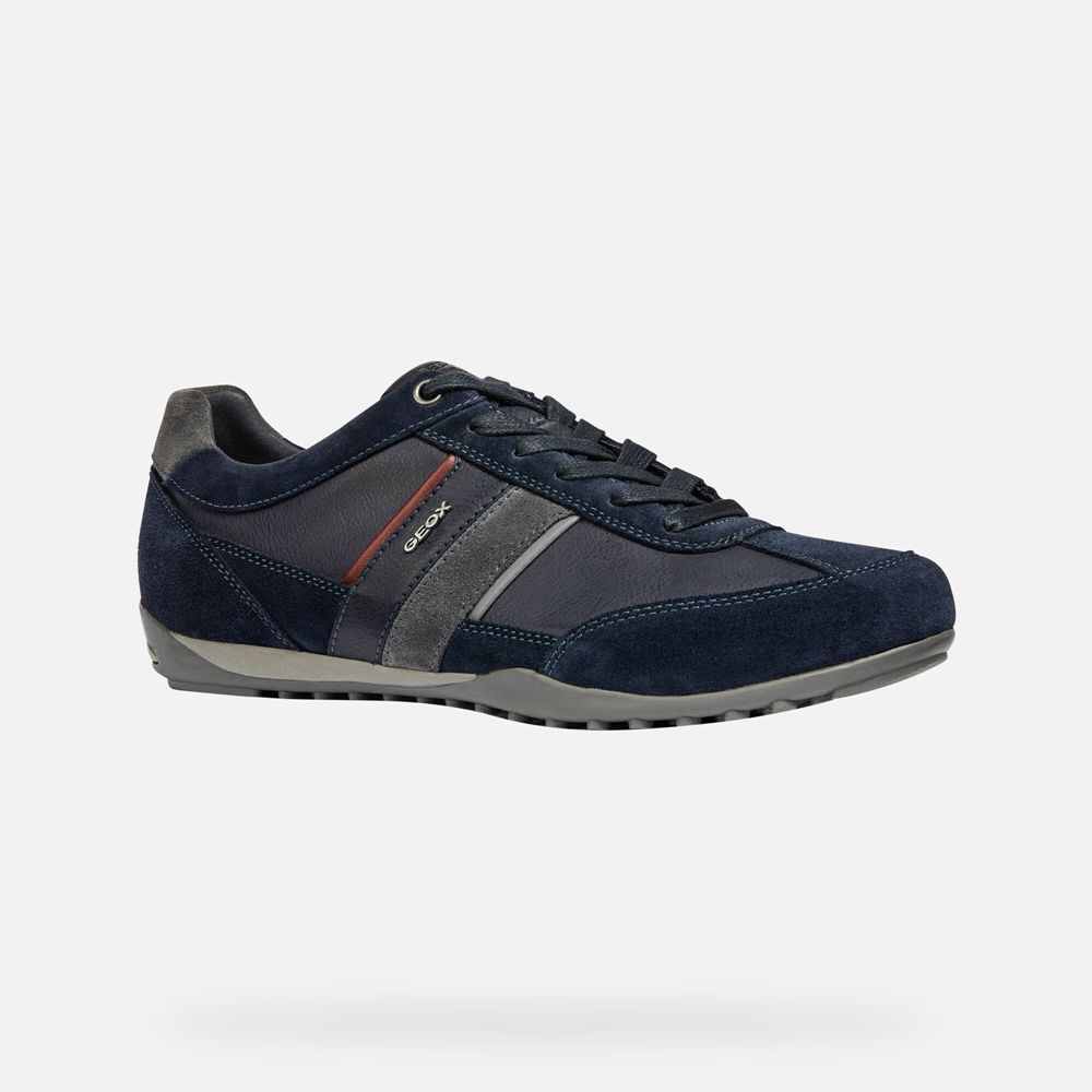 Geox Sneakers Navy Wells - Geox Mens Shoes - ECHRBS925